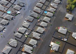 flooded property