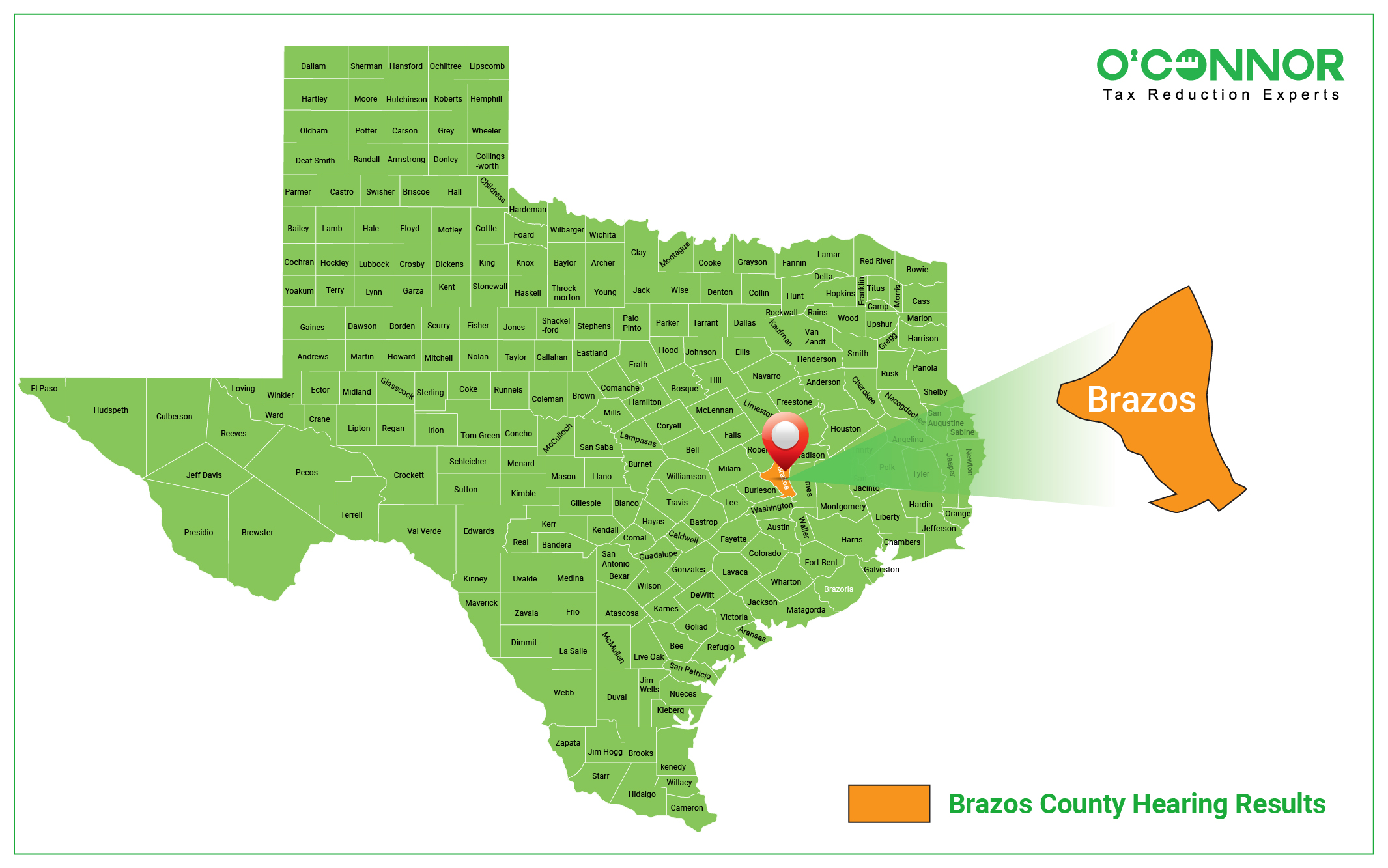 Brazos County Map