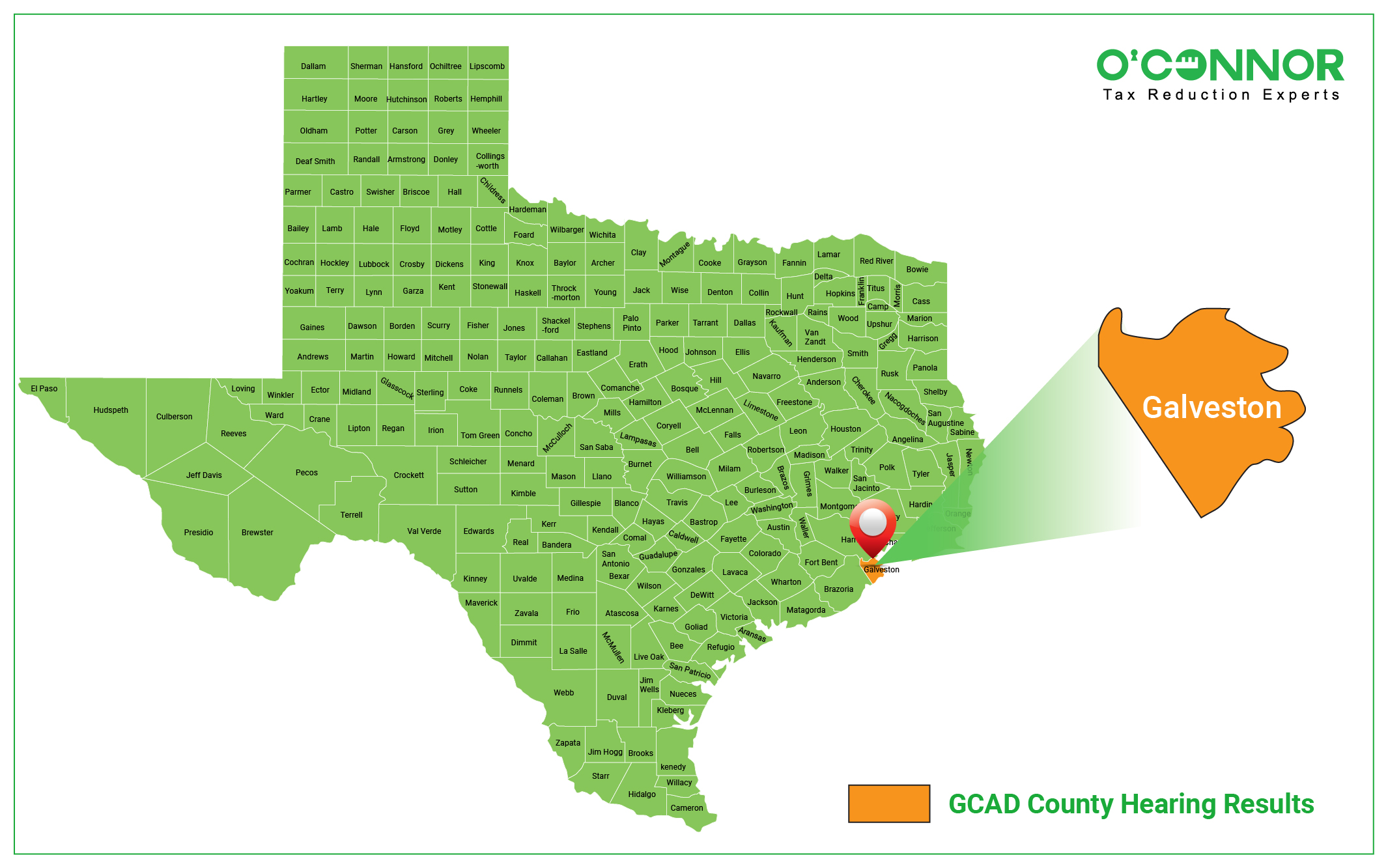 Galveston County Map