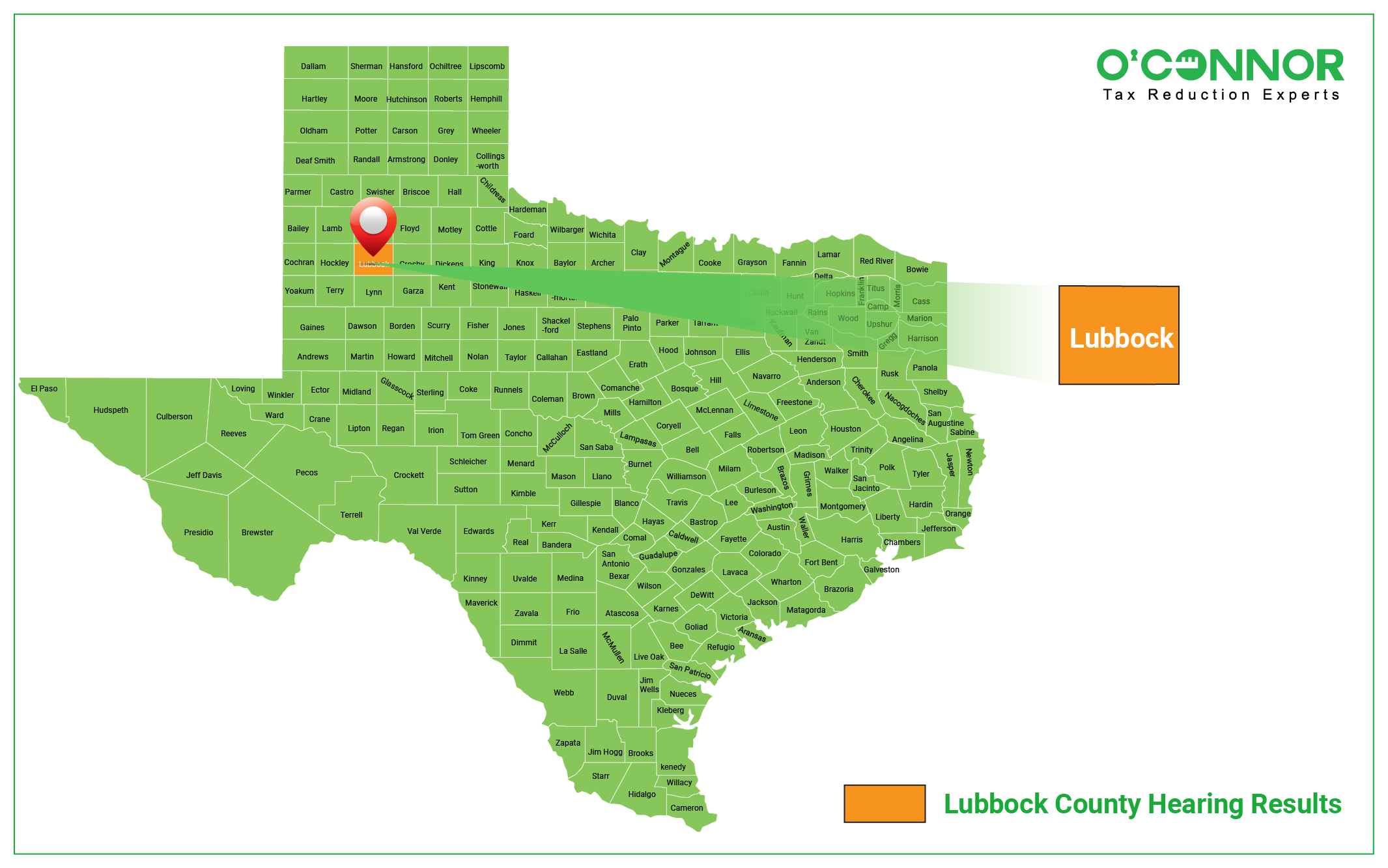 Lubbock County Map